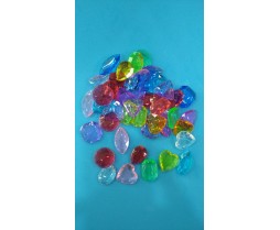 Plastik Renkli Taş Kristal Model *300