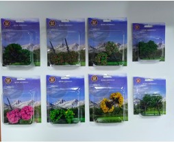 Maket Ağaç 2'li Model - 12'li Karışık Set