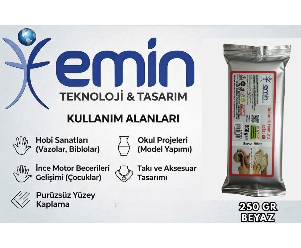Beyaz Kil Hamuru (250G)