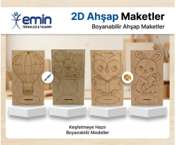 2D Ahşap Maketler