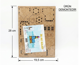 3D Kız Kulesi Mini Ahşap Maket