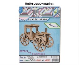 3D Ahşap Klasik Araba Maketi 3D Ahşap Klasik Araba Maketi