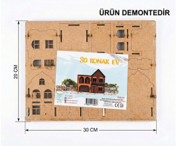 3D Konak Ev Maketi