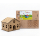 3D Ahşap Klasik Ev Maketi