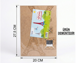 3D Eyfel Kulesi Mini Ahşap Maket
