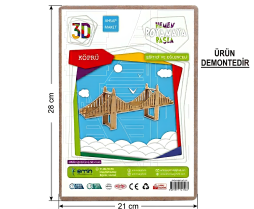 3D Köprü Ahşap Maket
