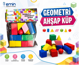 A0094 Geometri Ahşap Küp *240