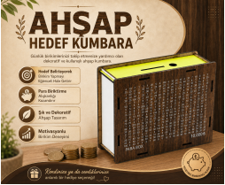 Ahşap Hedef Kumbara