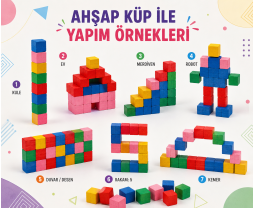 Ahşap 10x10 mm Küp *240 