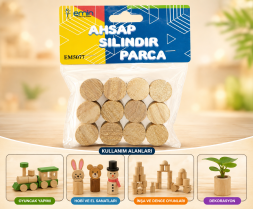 A0070 Ahşap Silindir Parça *320