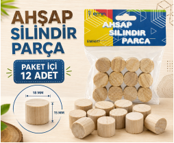 A0070 Ahşap Silindir Parça *320