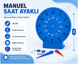 Manuel Saat Büyük Boy Ayaklı (18 CM)