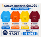 Boyama Önlüğü Çocuk (2-3-4-5 Numara) 16'lı Paket 