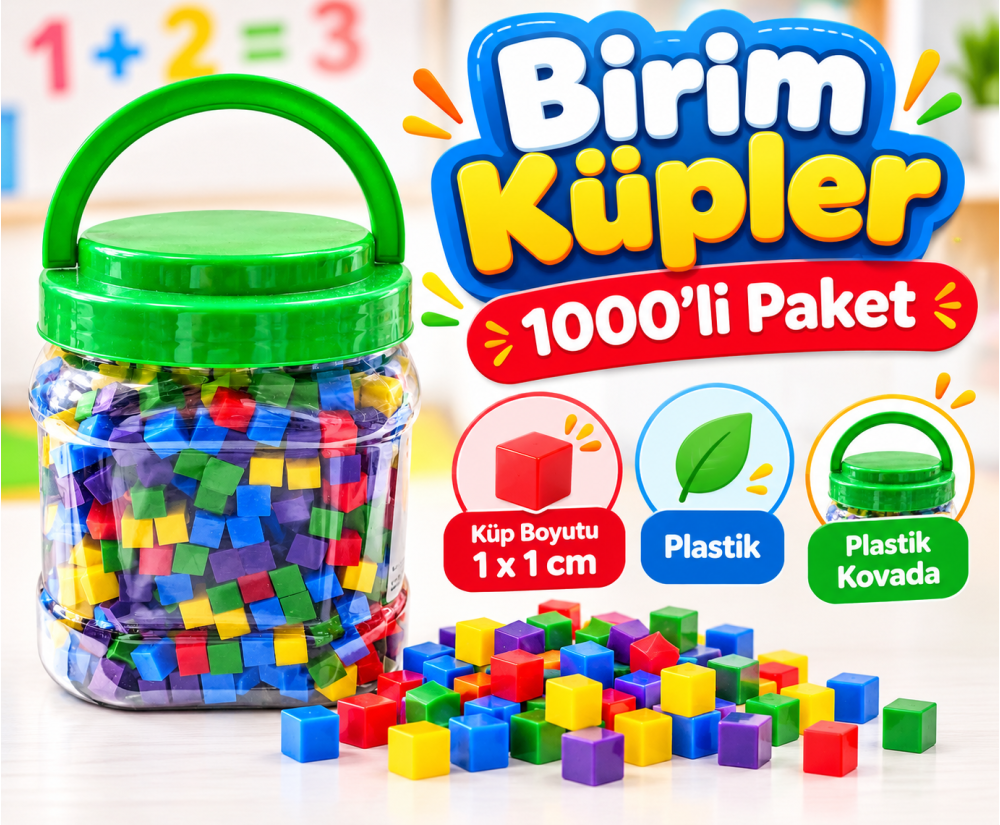 Birim Küpler 1000'li Paket (±)
