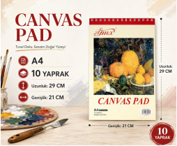 Canvas Defter A4 10YP