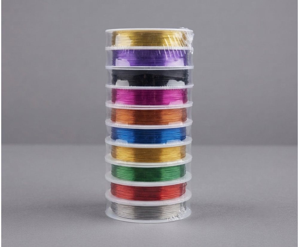 Demir Tel Renkli 0,4mm*15mt 10'lu 