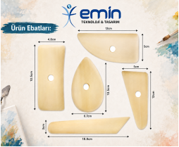 Emin İş Eğitimi 5'li Ebeşuar Yassı Seti