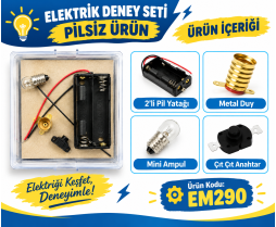 Elektrik Deney Seti Pilsiz 