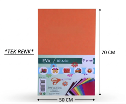 EVA 50X70 DÜZ A KALİTE 10 LU TEK RENK 