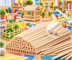 Etkinlik Çubuğu 7 mm x 20 cm 300'lü Paket (±) Etkinlik Çubuğu 7 mm x 20 cm 300'lü Paket (±)