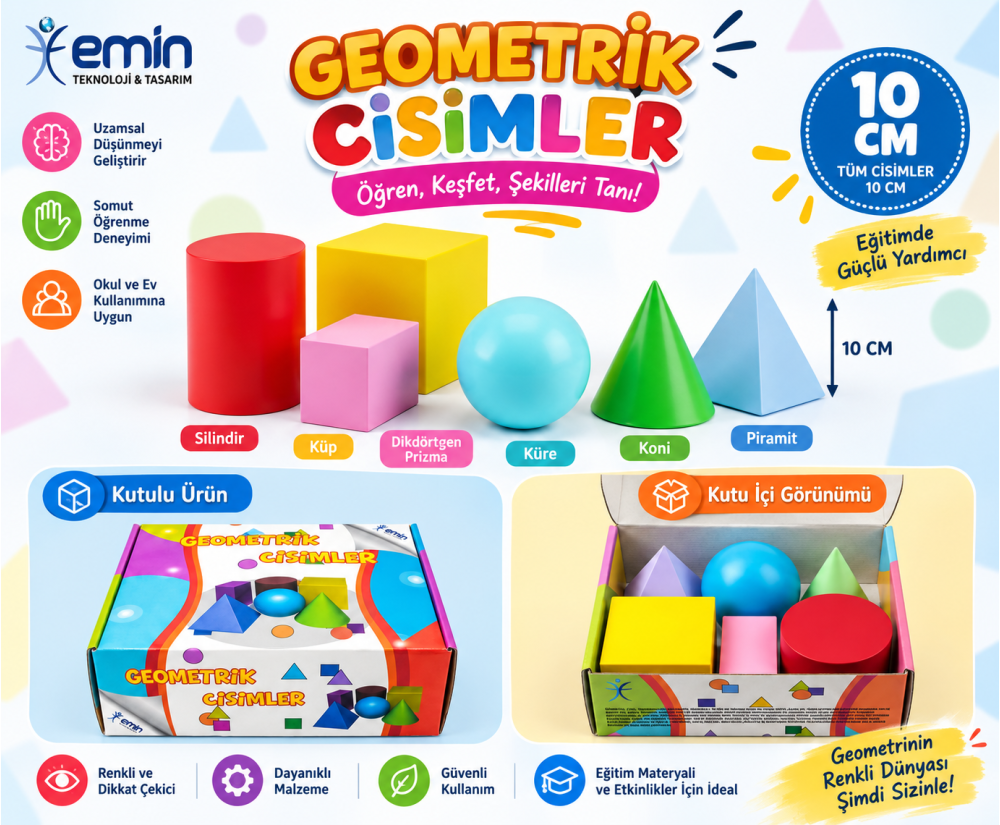 Geometrik Cisimler 10cm