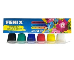 Guaj Boya 6 Karışık Renk 25 ml