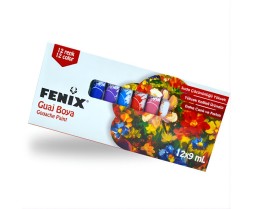 Guaj Boya Tüp 12 Renk 9 ml 