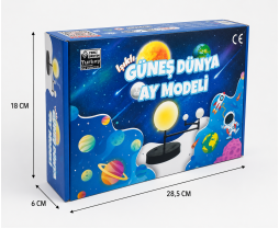 Güneş Dünya Ay Modeli Işıklı