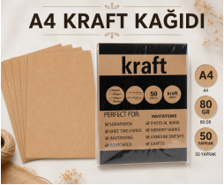 A4 Kraft Kağıdı 80 GR 50 Yaprak 