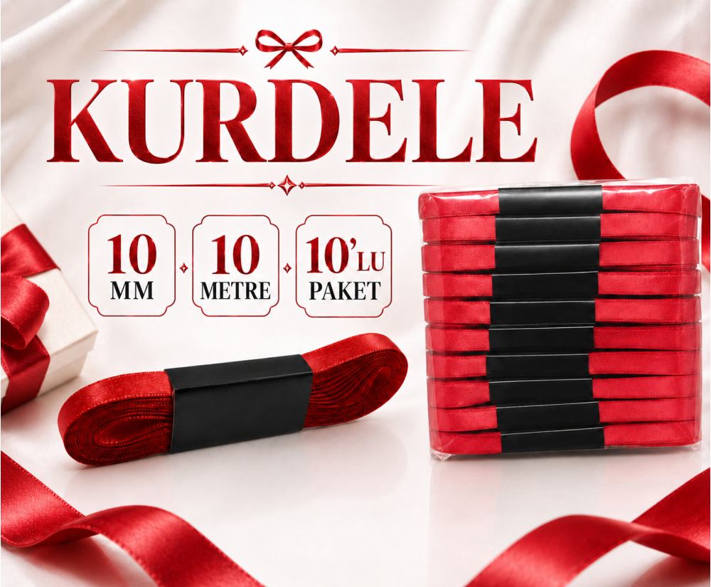 Saten Kurdele 10MM 10MT (10'lu)