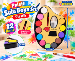 Paletli Sulu Boya Seti (13,5*18 cm) 