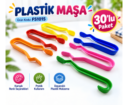 Plastik Maşa 30'lu Paket 