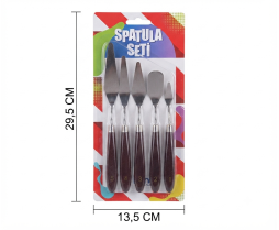 Spatula Seti Çelik 5 Parça