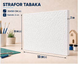 Strafor Tabaka 35X50 (±) 20'Lİ PK