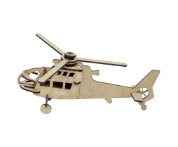 3D Helikopter Mini Ahşap Maket