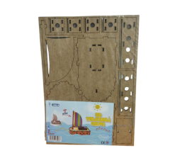 3D Yelkenli ahşap maket