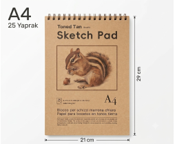 A4 Sketch Pad 25 Yaprak 