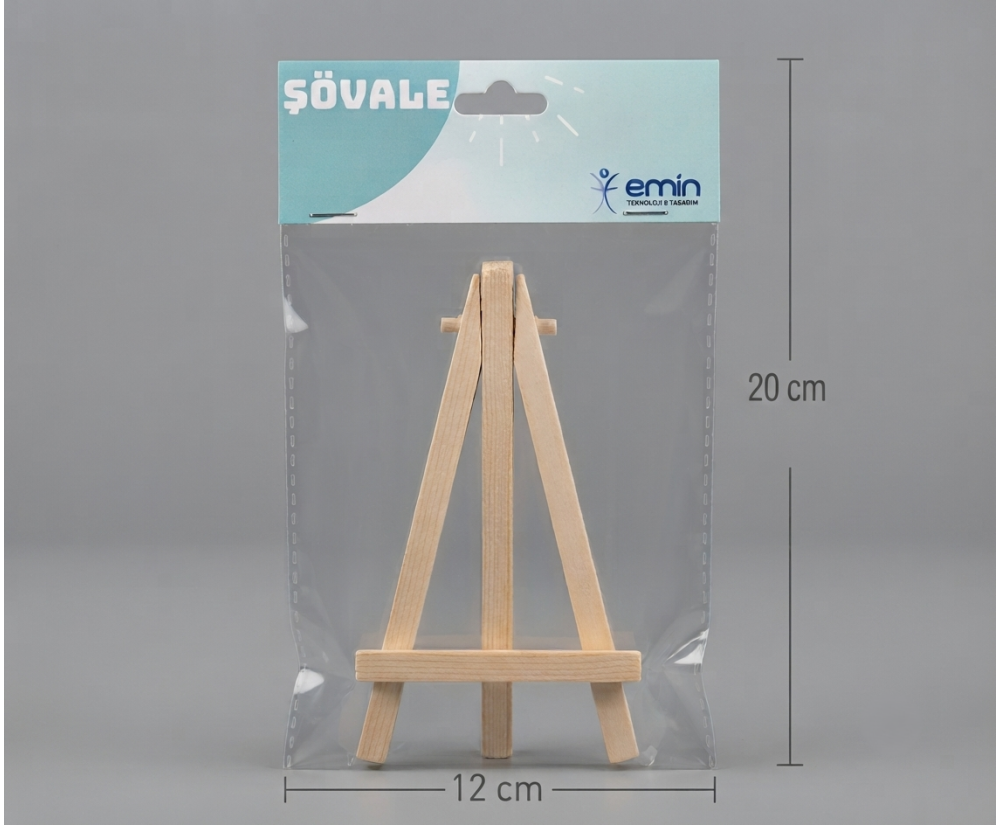 Ahşap Şövale 8x15 cm 12'li Paket