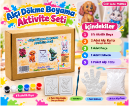 Alçı Dökme Boyama Aktivite Seti 