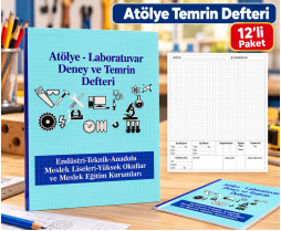 Atölye Temrin Defteri 12'li Paket 