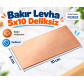 Bakır Levha 5x10 Deliksiz 