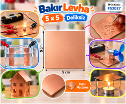 Bakır Levha 5x5 Deliksiz 