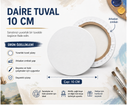 Daire Tuval 10 CM
