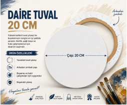 Daire Tuval 20 CM