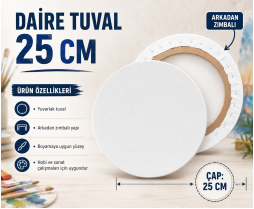 Daire Tuval 25 CM