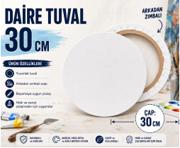 Daire Tuval 30 CM