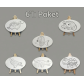 15 cm Oval Tuval (Desenli + Şövaleli) 6'lı Paket 
