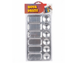 12'li Dikdörtgen Metal Palet 