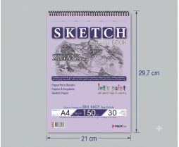 Sketch Eskiz Defteri A4 30 Yaprak 150 Gr