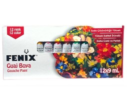 Guaj Boya Tüp 12 Renk 9 ml 